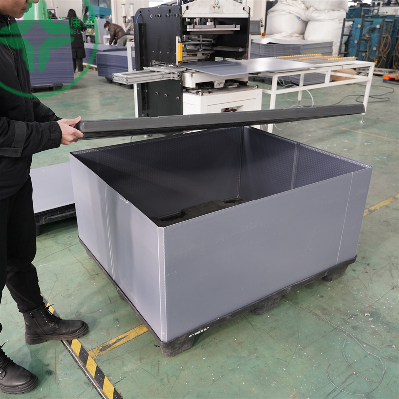 Huiyuan Plastic Wholesale Foldable Plastic Pallet Box With Lid
