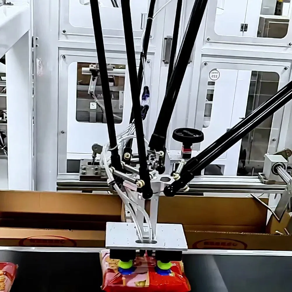 Precision Delta Robotic Cartoning System for Powdered Food Sachet Packaging