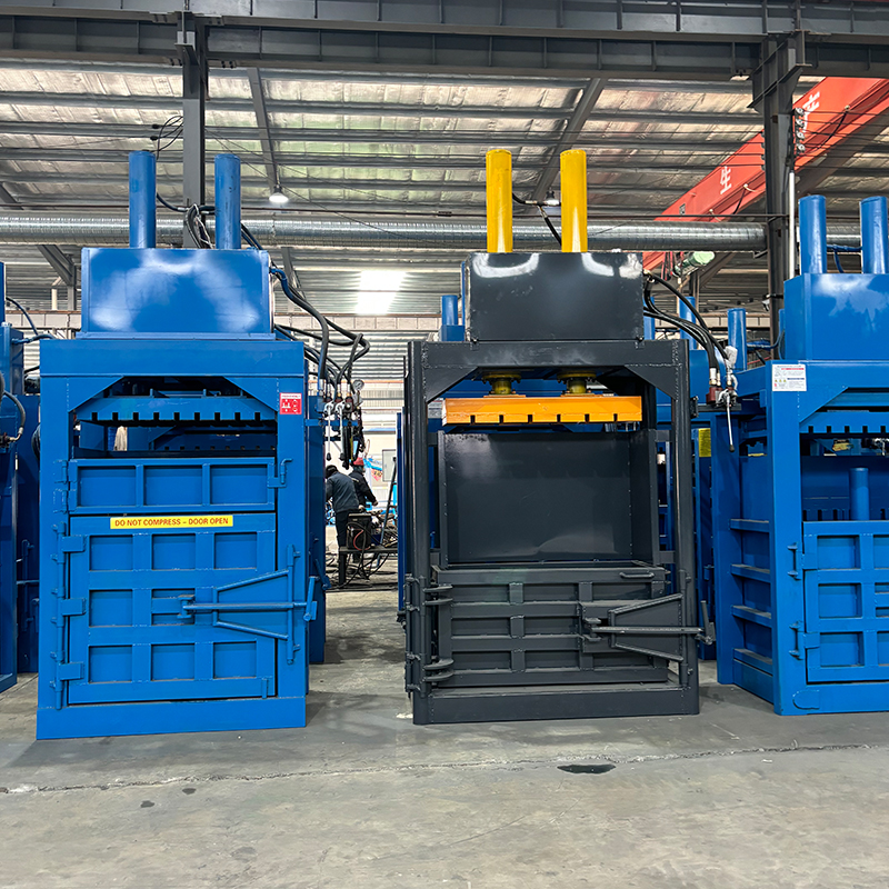 Professional Grade Vertical Baler with Multi Chamber Capability for Packaging Industry Safety Vertical Baling Machine