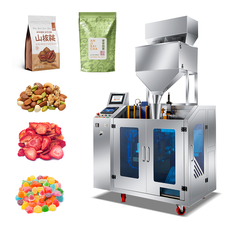 Horizontal Automatic Sugar Powder Granules Machine Coffee Bean Zipper Bag Food Seed Premade Bag Packing Machinery
