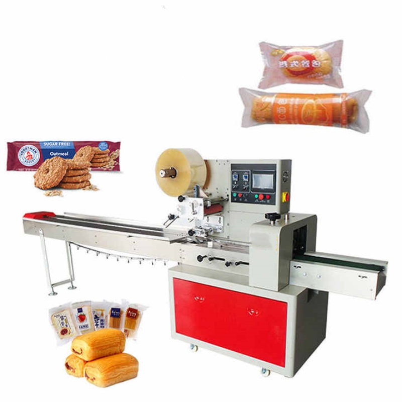 High Speed Automatic Horizontal Flowpack Pillow Cookie Packaging Machine Flow Back Bag Wrapper Packing Machine