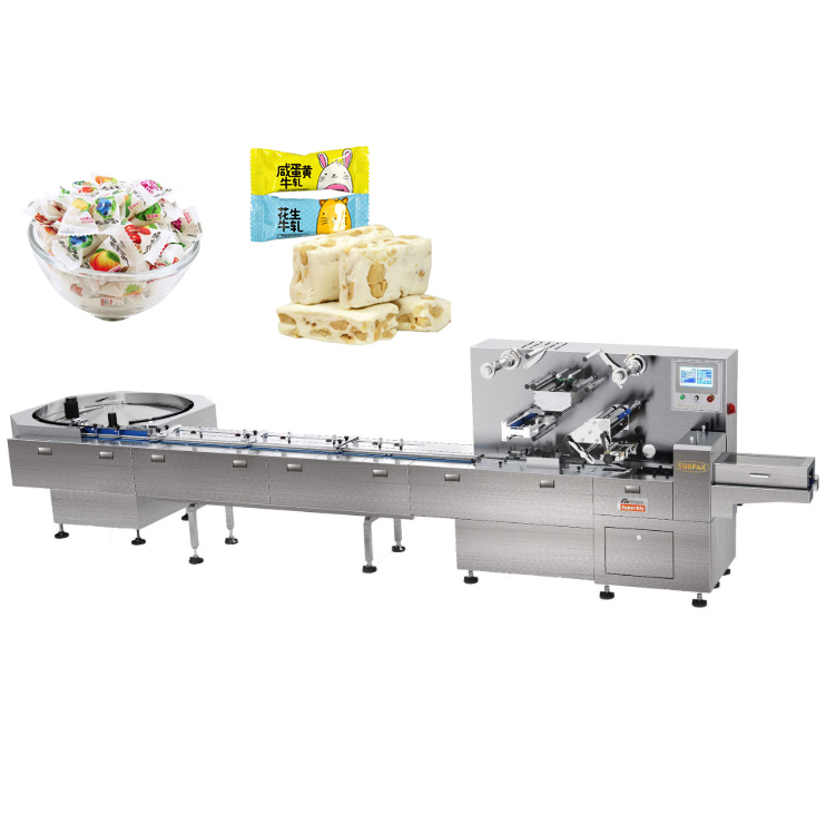 Full Automatic Packaging Machine for Candy Auto Feeder Horizontal Packing Machine