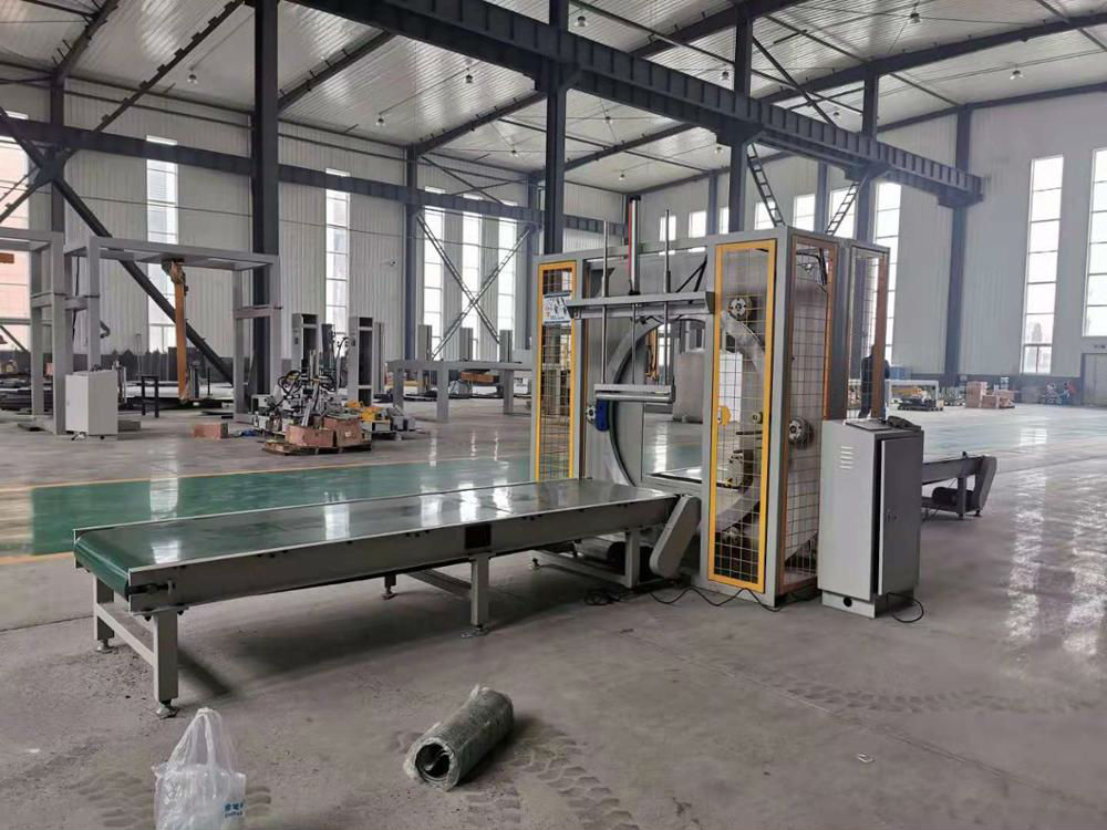 Fully Automatic Horizontal Orbital Door/Panel Stretch Film Wrapping Wrapper Machine with CE