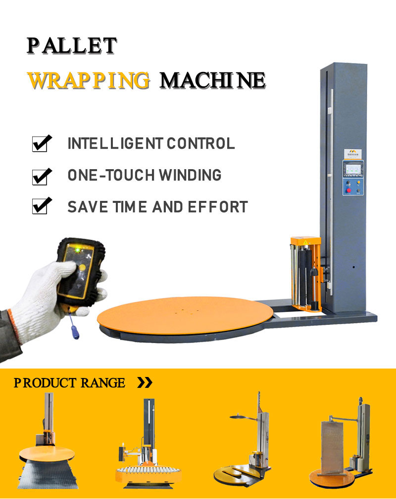 Pallet wrapping machine
