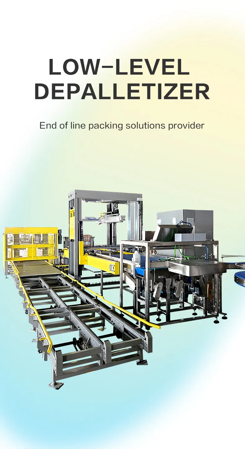High-Efficiency High Level Depalletizer Canning Depalletizing System