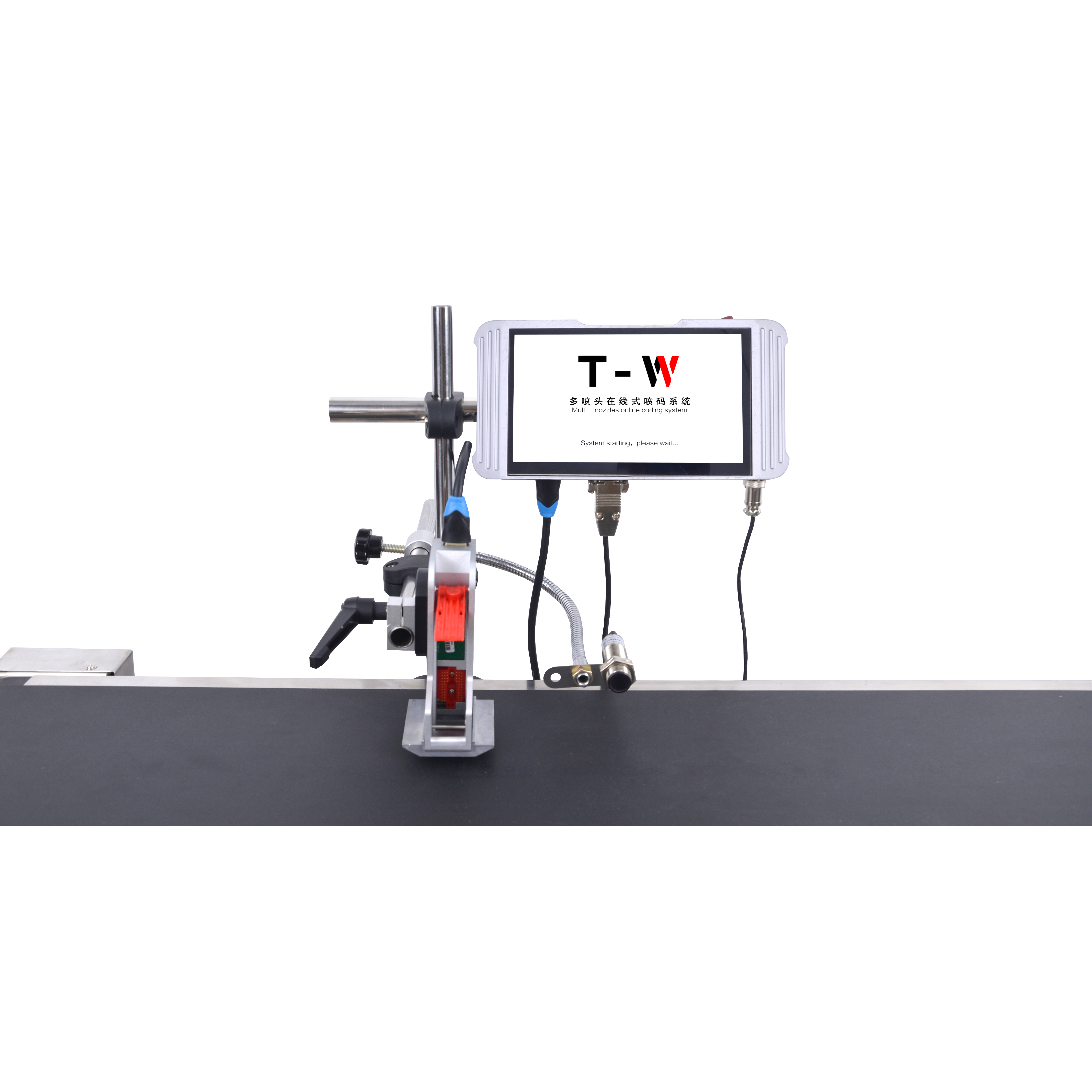 Industrial Multiple Head Expiry Date Batch Coding Machine Package Carton Automatic Online Inkjet Printer with Conveyor
