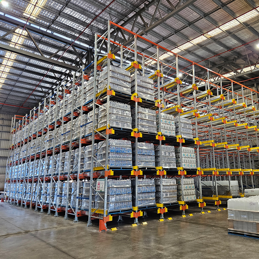 Jracking CE Certified Automated Four Way Radio Shuttle River-type Pallet Racking System For Industrial Warehouse