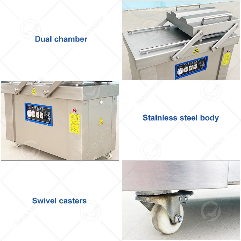 OCEAN Dried Date Meat Food Vacuum Sealer Equipment Sausage Pack Vacuum Machine For Tea Bag