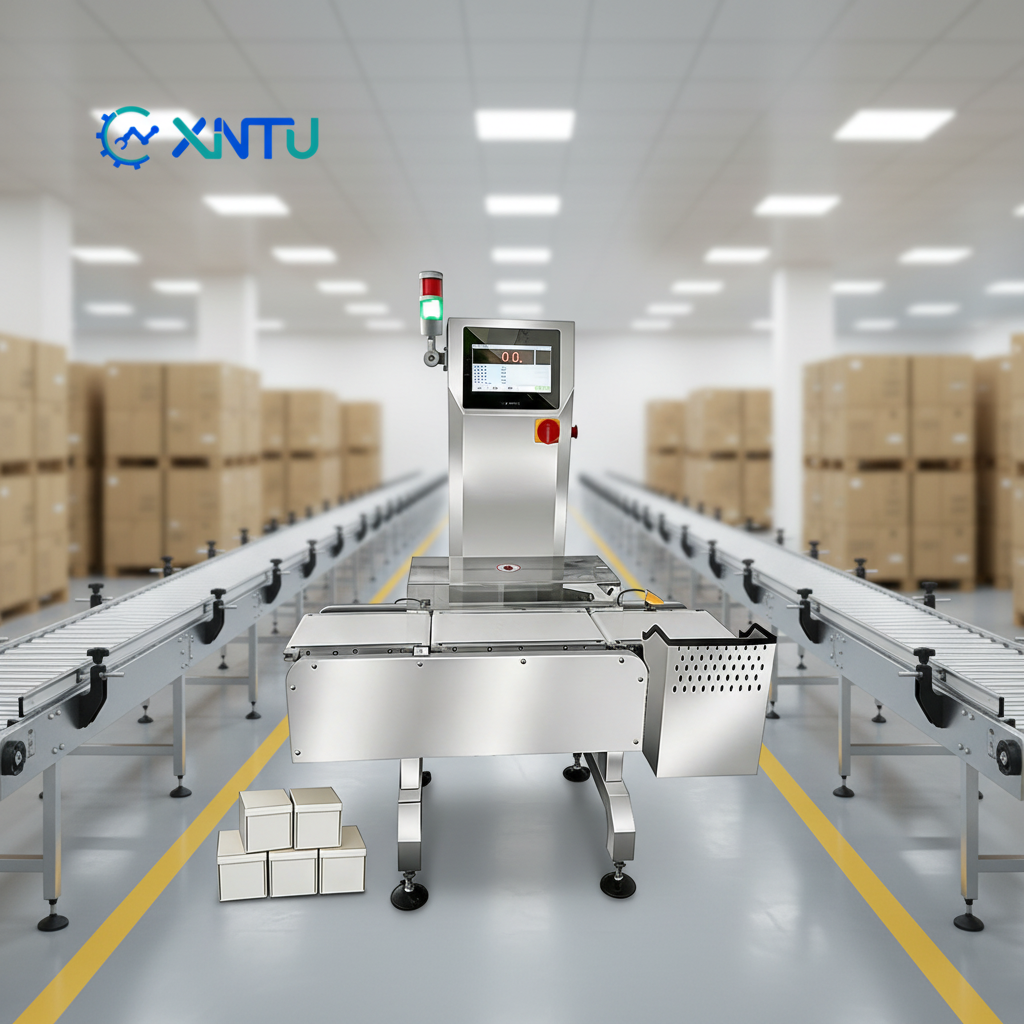 Packaging Production Line Belt Conveyor Weighing System PLC Control 10g Precision 40 Items/Minute Automatic Safe Efficient