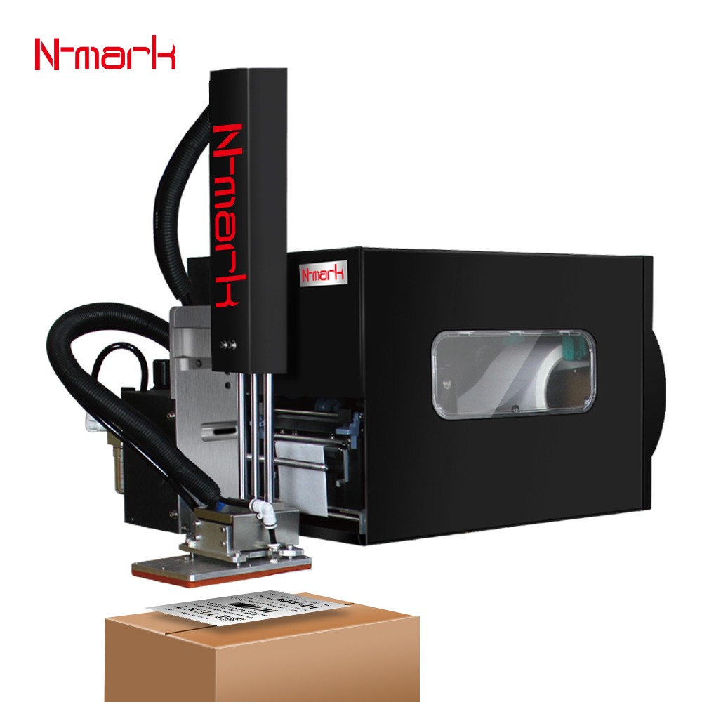 N-mark Extremely Efficient and Highly Productive All in One Label Coding Printer and Flat Labeling Machine