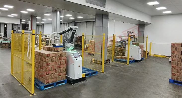 Fully Automatic Intelligent Pallet Packaging Equipment Multi-functional Palletizing Robot Machine for Box