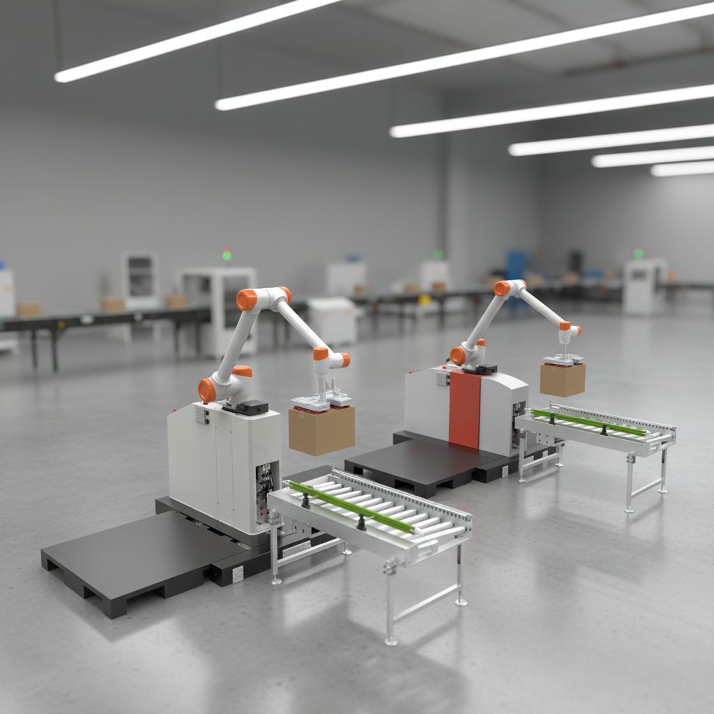 Hot Sale Automatic Column Pallet Palletizer Intelligent Palletizing Equipment for Bags/Carton/Boxes