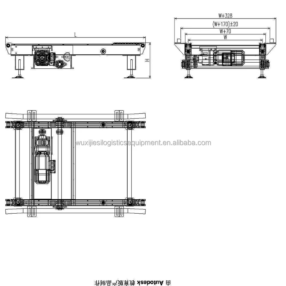 DWG Diagram Modularization Chain Conveyors