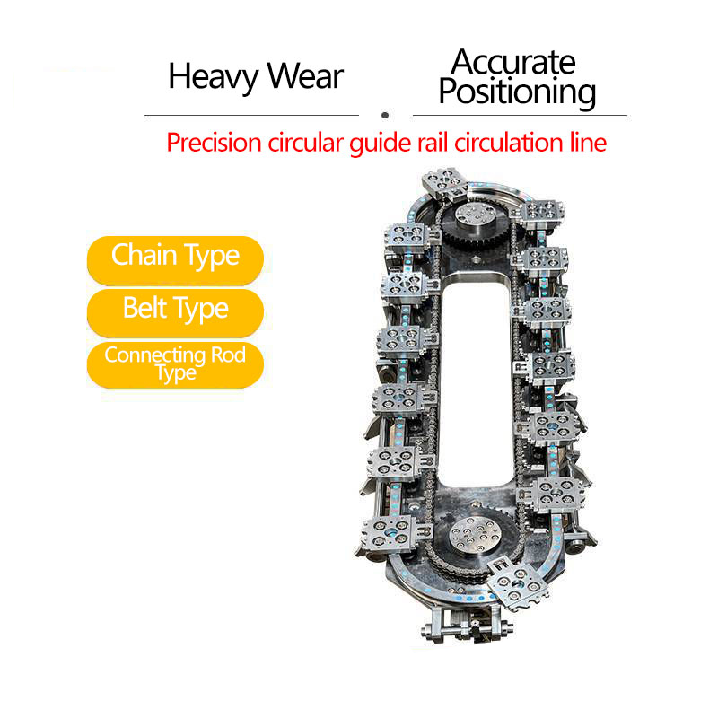 Factory Delivery Chain Curved Guides Ring Systems Link Conveying Module Assembly Line Automated Conveyor Equipment Customization