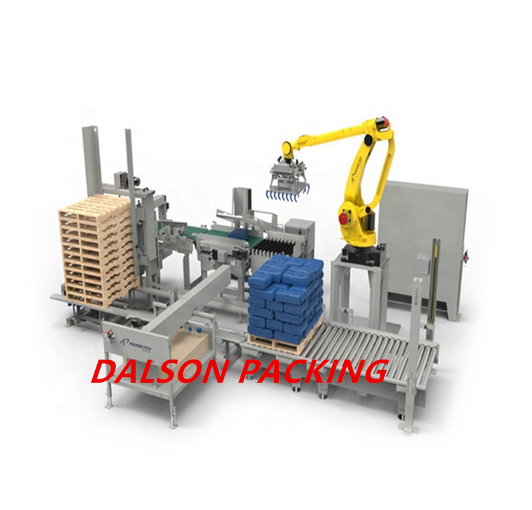 ABB Robot Arm Palletizer,25kg Bags Robot Palletizer Machine,robotic Bag Palletizing System