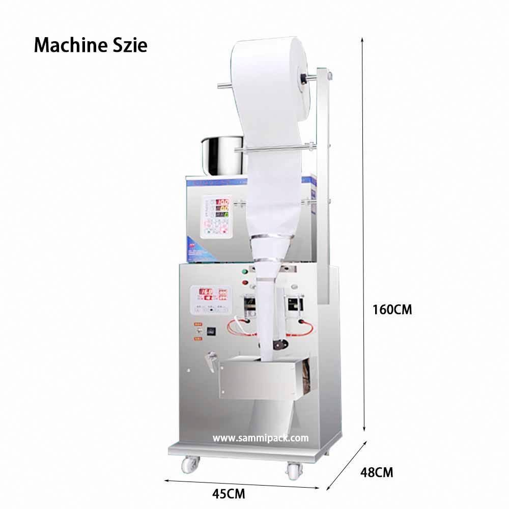 Small Automatic 2g 50g 100g Vertical Powder Coffee Tea Bag Candy Grain Seeds Granule Filling Packing Packaging Machine