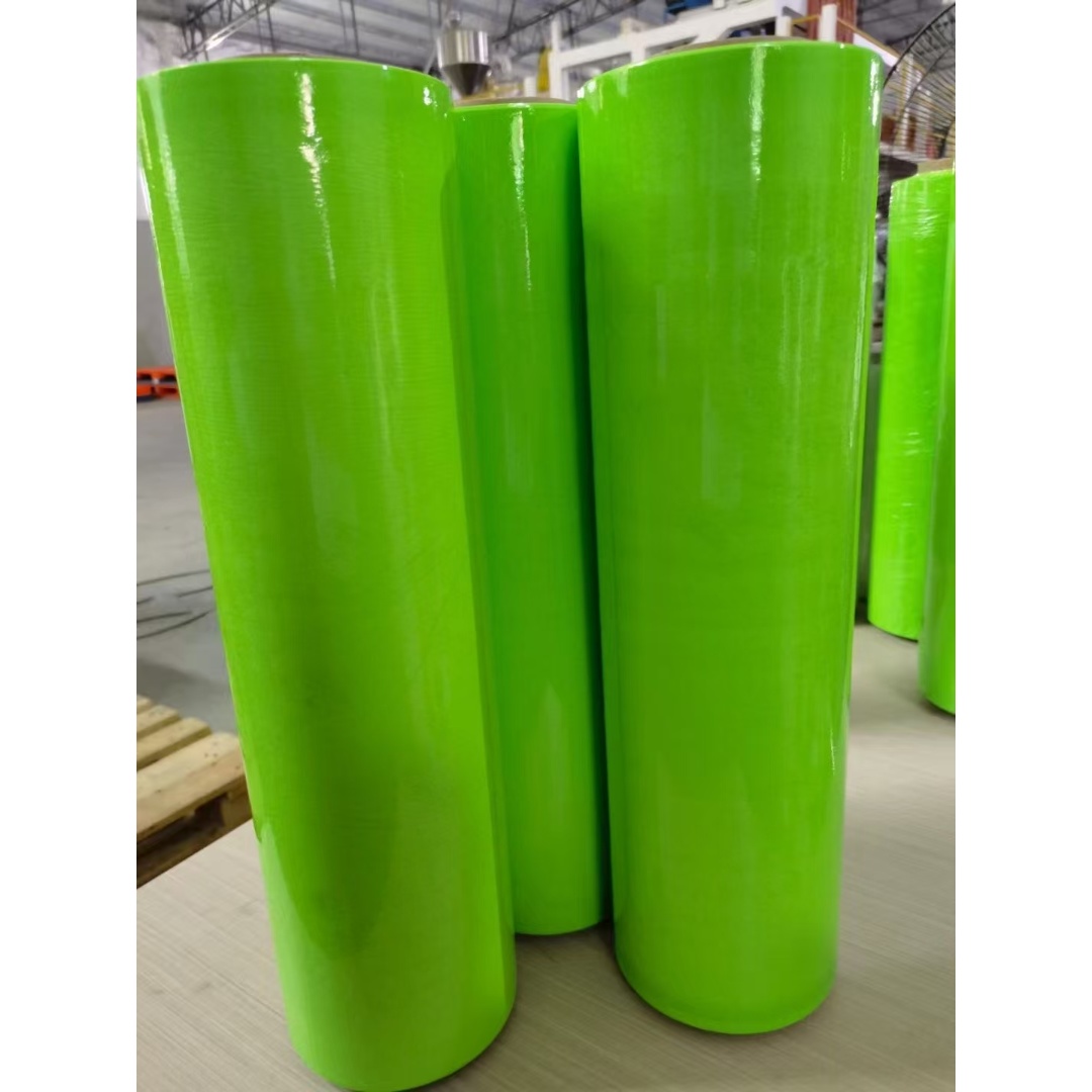 High Quality Plastic PE LLDPE Pallet Wrap Stretch Film Custom Printed Color Cling Pallet Wrap Film PE Stretch