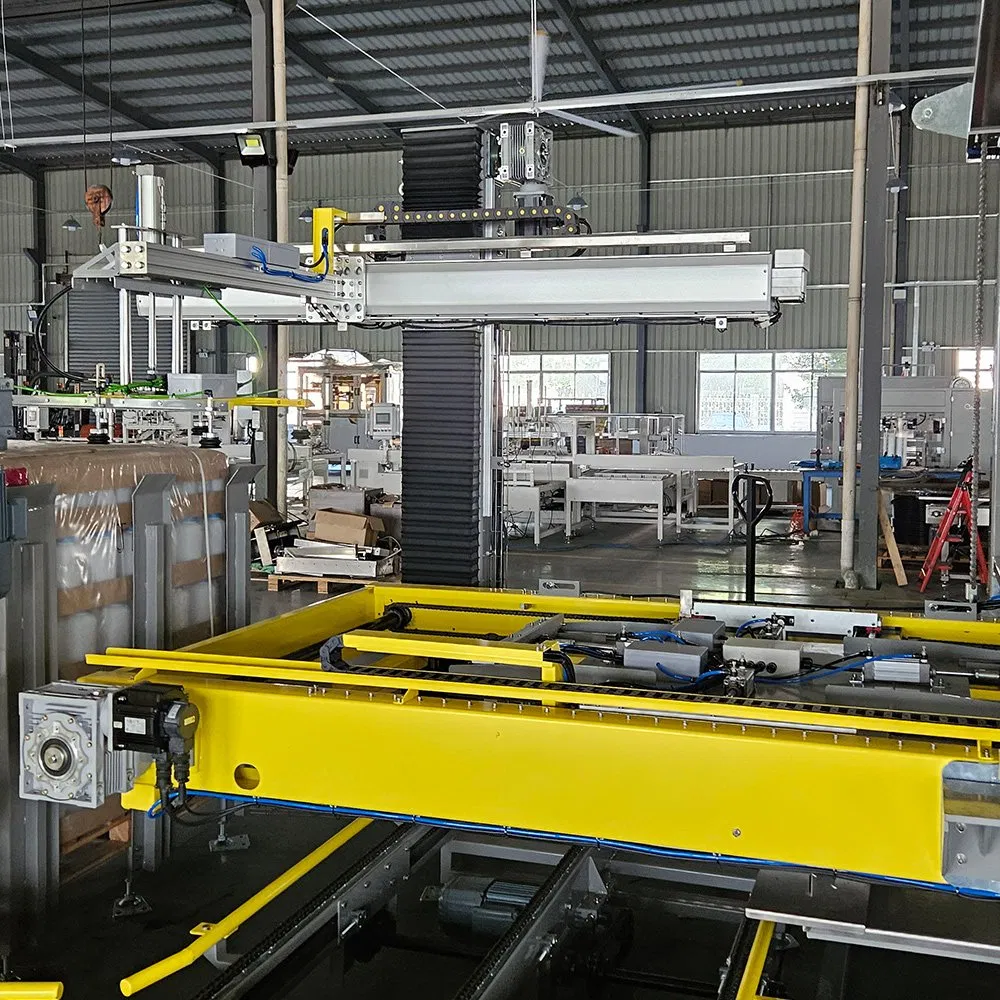 Automatic Low Level Gentry Depalletizing System for Bags, Empty Glass Bottles, Cans