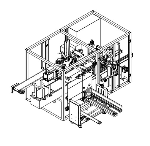 CE Certificate Automatic case Packer with Robot Arm Carton Box Packing Machine for Food/cosmetic/health Care/hardware Carton Can