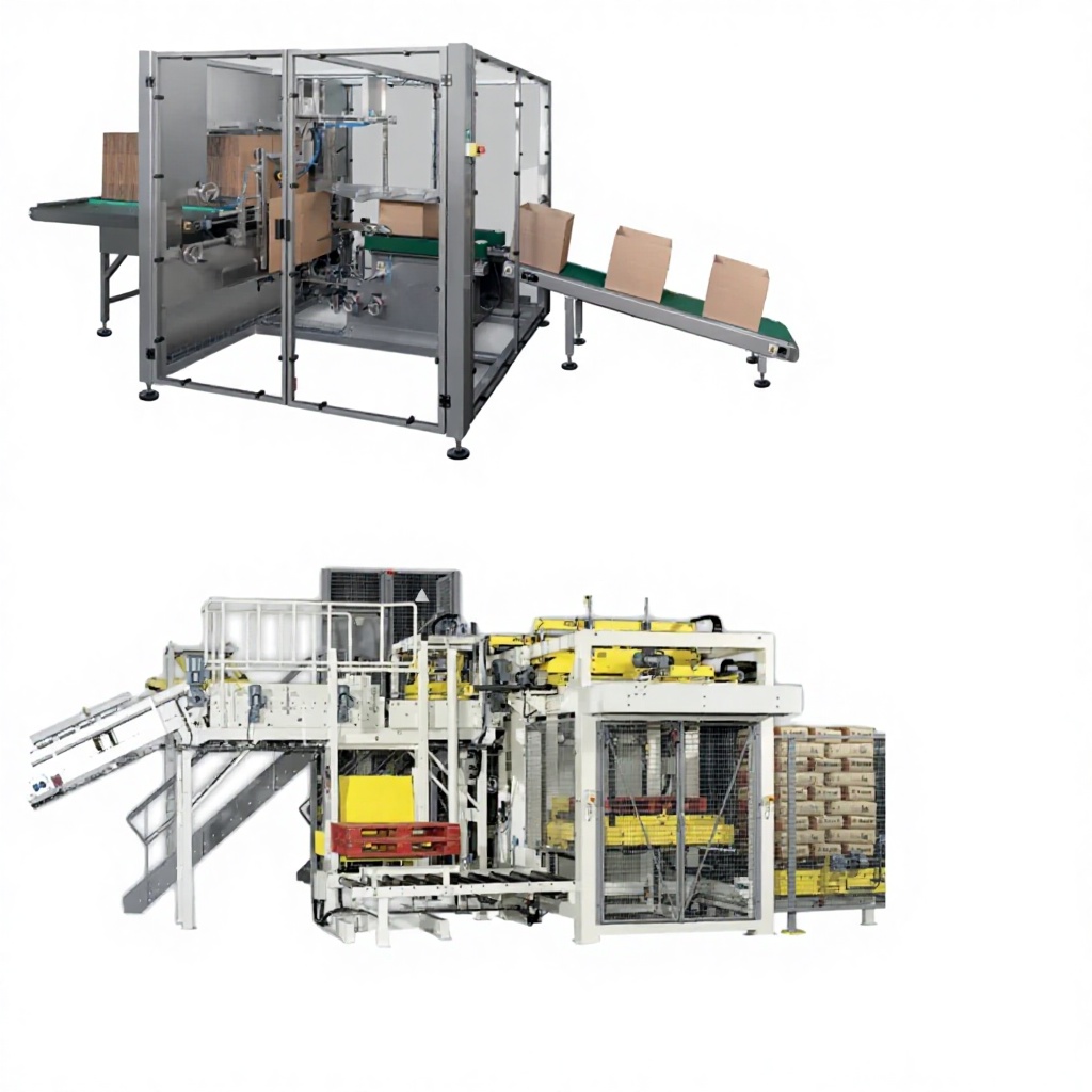 Packaging machine for chemical industry Turkish Engineering shrink wrapping case packing system