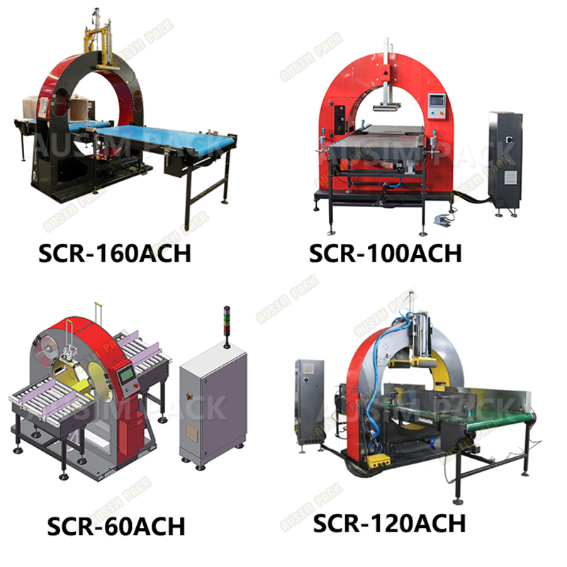Electric Orbital Horizontal Packing Wrapping Machine for Food Aluminum Spiral Profile High Efficiency Film Packaging