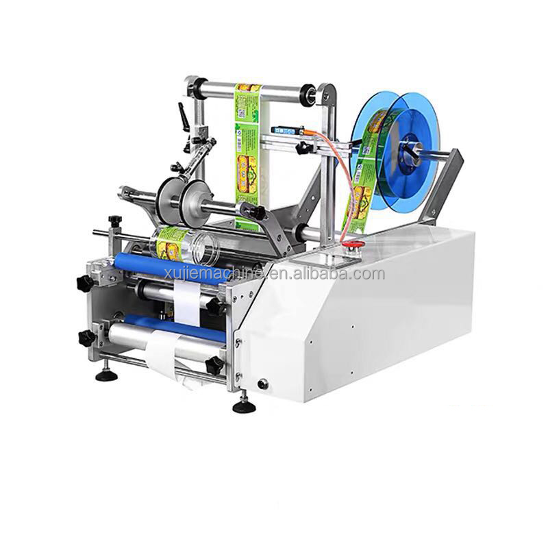 2 Sides Labeling and Coding Machine for Round Bottles Double Side Transparent Label