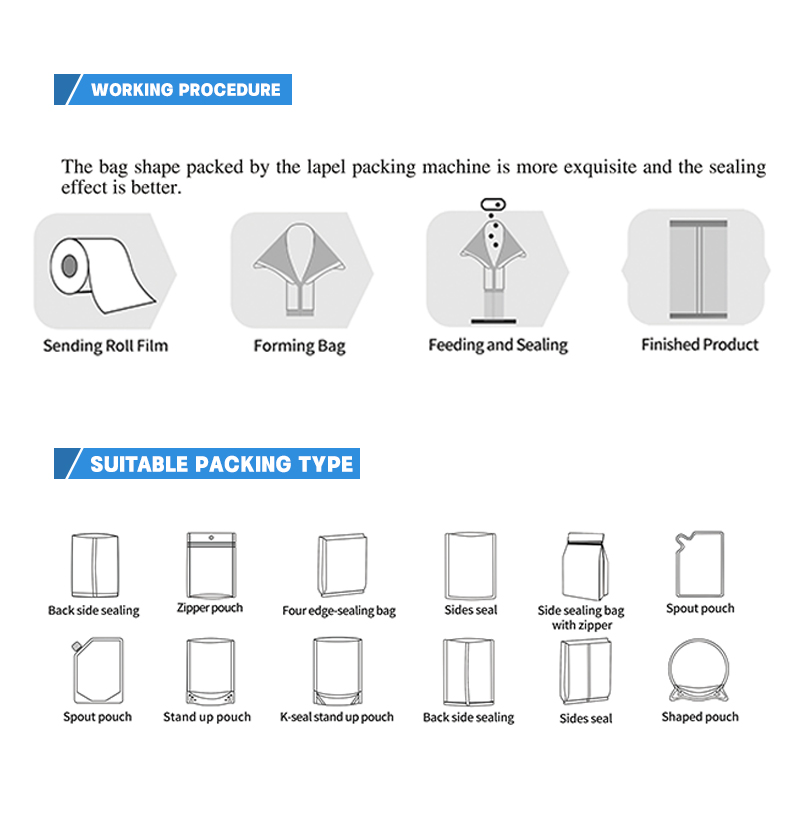 Fully Automatic Vertical Nut Snack Packaging Machine Filling Granules Powders Packing Machine