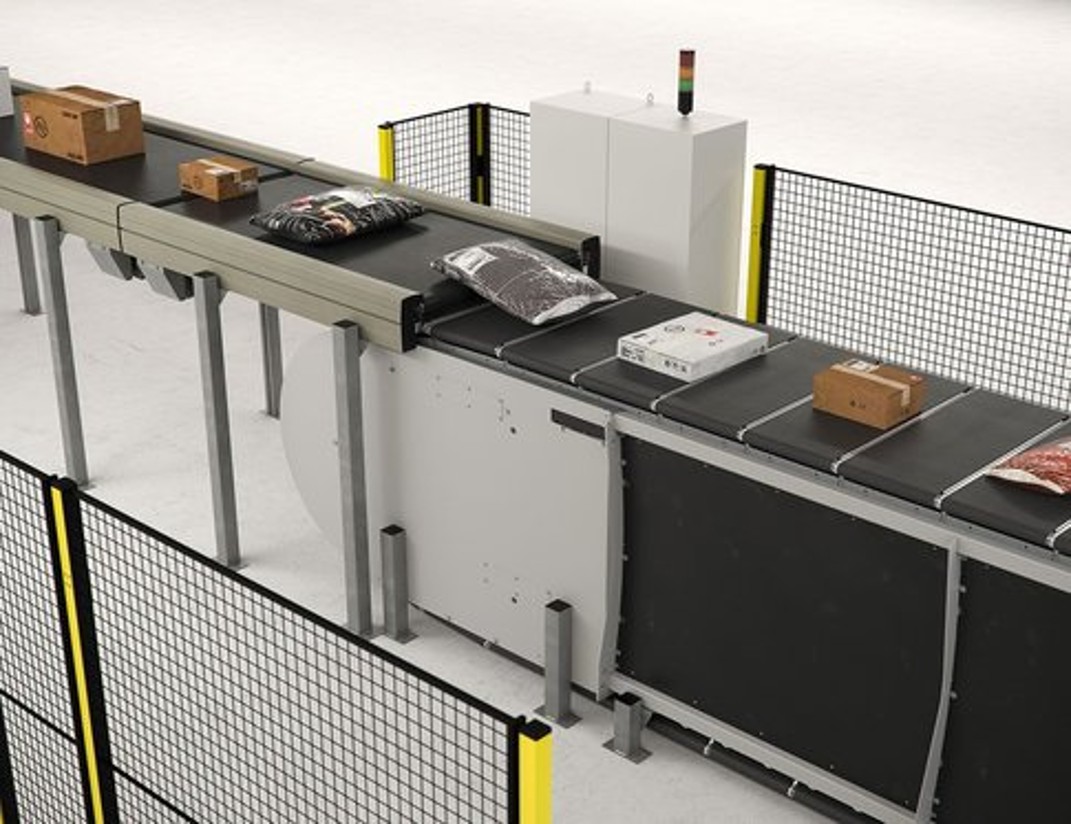 CIMC PTERIS Automated Narrow Cross Belt Sorting Machine Adjustable Logistics System Conveyor for Packaging Parcel Sortation Line