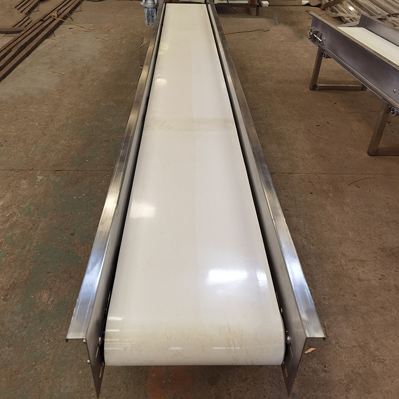 New Custom Durable Aluminum Frame Belt Conveyor System PVC Belt Adjustable Guide Rail Industrial Automation Assembly Line