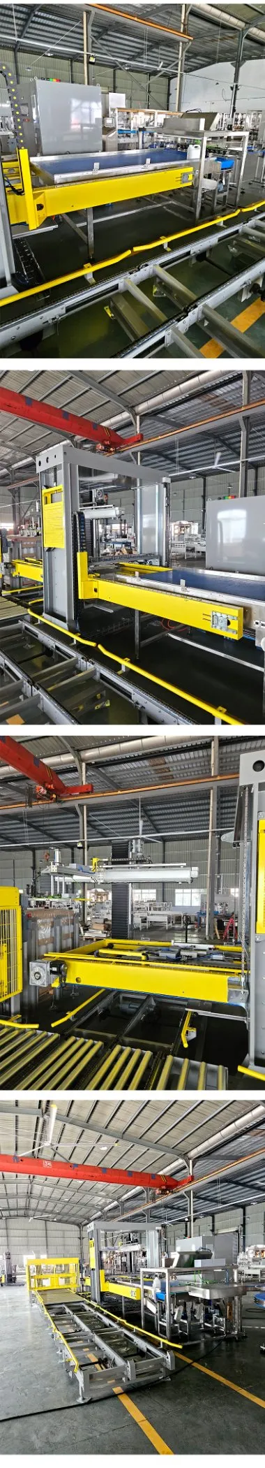 Automatic Low Level Gentry Depalletizing System for Bags, Empty Glass Bottles, Cans