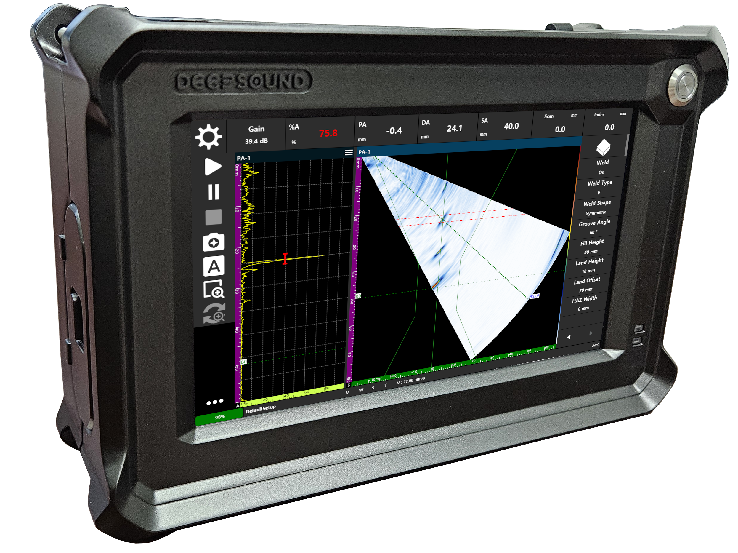 DEEPSOUND B3 Industrial NDT PAUT System 7" Touch Screen 16-Channel 0.5-20MHz Fast Remote Technical Support Digital Inspection