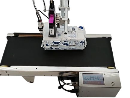 Online Portable 4.3 Inch Touch Screen Inkjet Label Printer System with Continuous Coding Date/Lot &amp; Bar Code Encoding