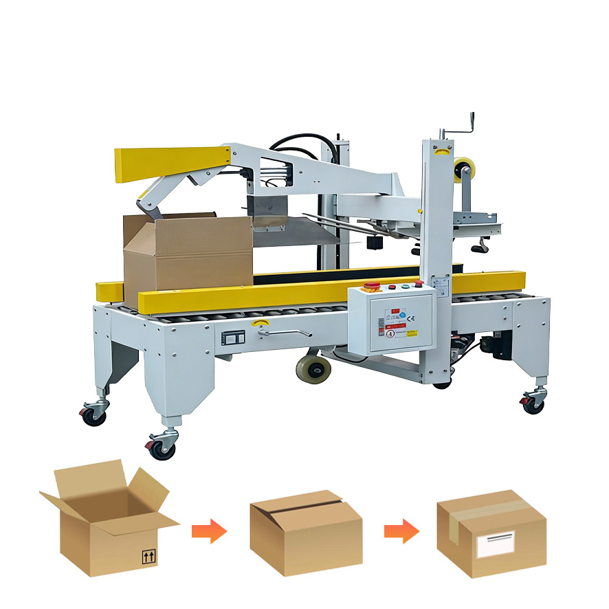 Space Saving Folding Carton Sealing Machine With Compact Structure For Small Workshop And Packaging Line