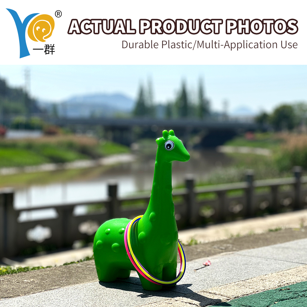 Outdoor Playground Game | Cartoon Ring Toss with Bright Colors | Toddler Friendly Custom Design | CE Certified Easy Installation