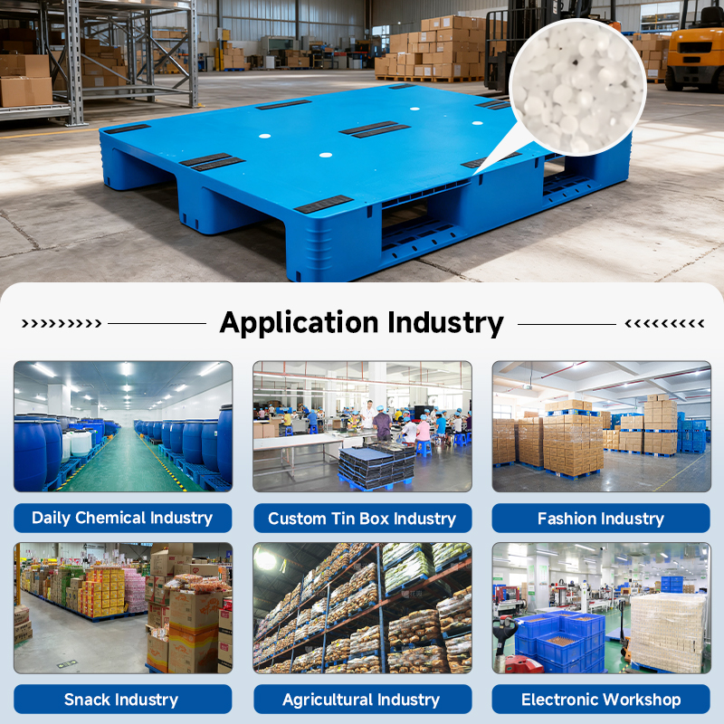 Pallet Heavy Duty Double Sides Euro HDPE Large Stackable Reversible Plastic Pallet for Sale