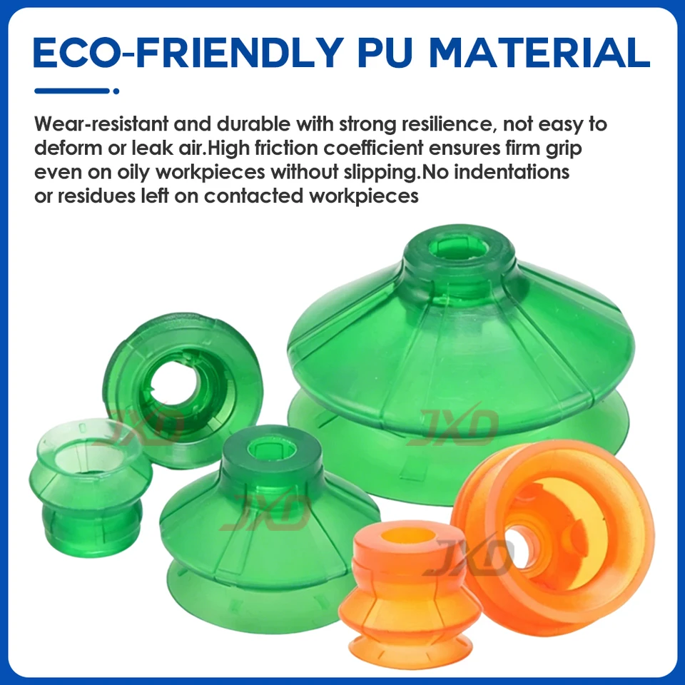 JXD SPB1-10 10-80mm Bellows Vacuum Suction Cup Full Series Flexible Pad Plastic Paper Bag Opening Packaging Machine Robot EOAT