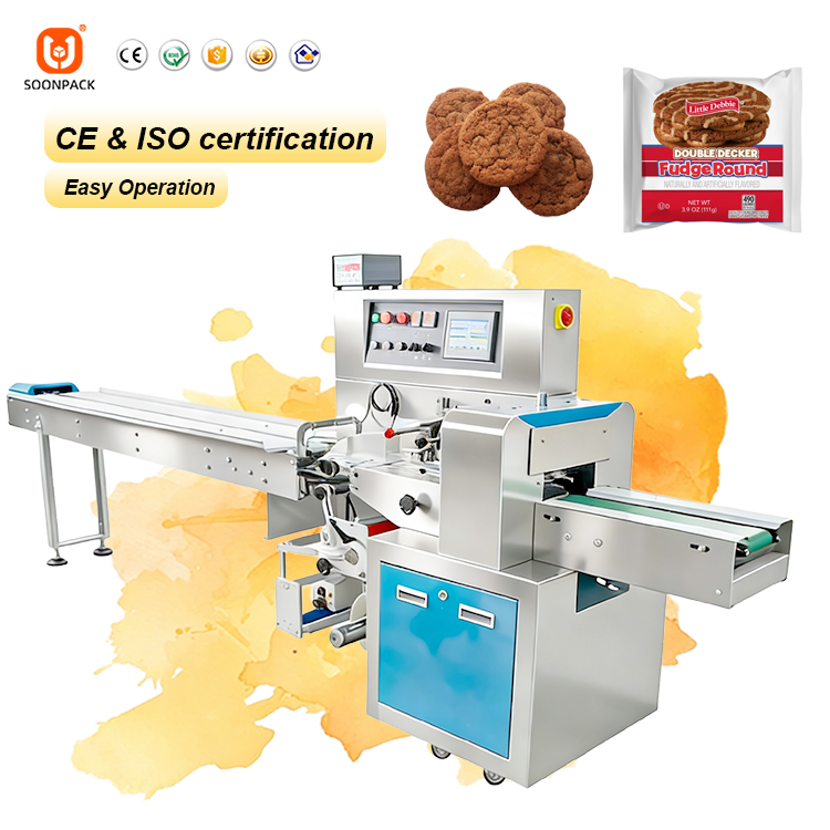 Automatic Flow Packaging Machine Horizontal Pillow Biscuit Packing Machine