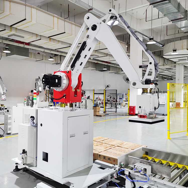 Customized Automatic Robotic Palletizer for Food Packaging Efficient Line Plastic Bucket Paper Bag/Carton/Cases/Box Packaging