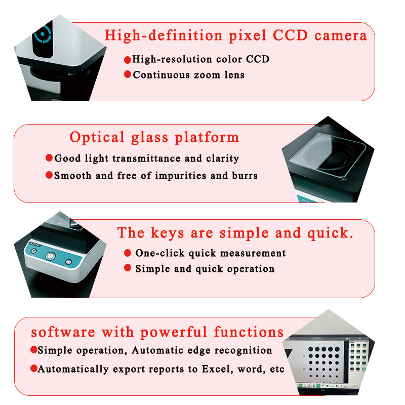 Automation Optical Inspection System Image Dimension Measurement Device for Manufacturing Quality Control