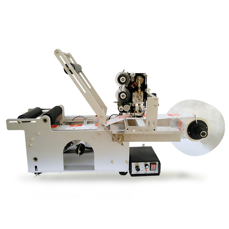 LT-50D Semi-Auto Rotary Labeling &amp; Coding Machine &plusmn;0.5mm Precision - High-Speed 40pcs/min for Cosmetics/Pharma