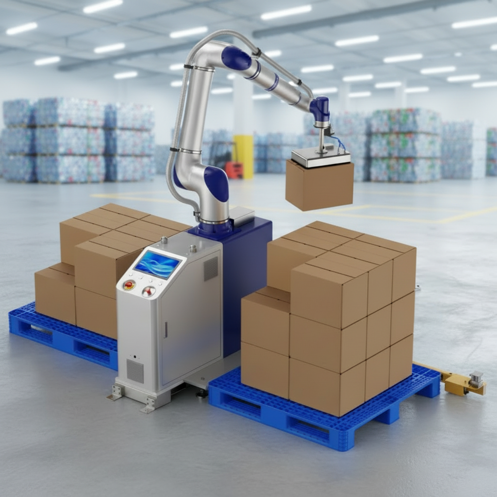 High Efficiency 6-Axis Cobot Palletizer CR17-S 17kg for End-of-Line Industrial Stacking