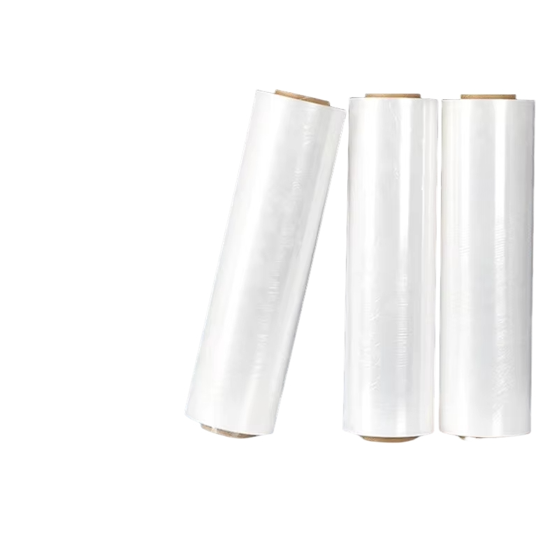 Free Sample Clear Ldpe Hand Manual Lldpe Hood Pallet Stretch Wrapping Film Roll Premium Plastic Packaging Chinese Manufacturer