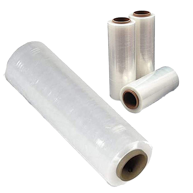 20inch*400ft*70gauge LLDPE Stretch Wrap Film 500mm High Gloss Soft Aerosol Custom Logo Printing Water Soluble 50cm Plain