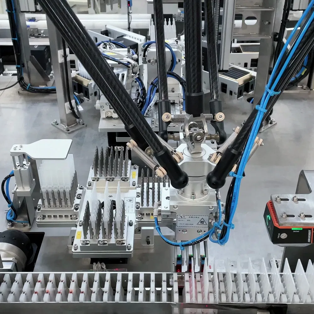 Flexible Delta Robot Packing System for Sachet Refills and Sample Pouches