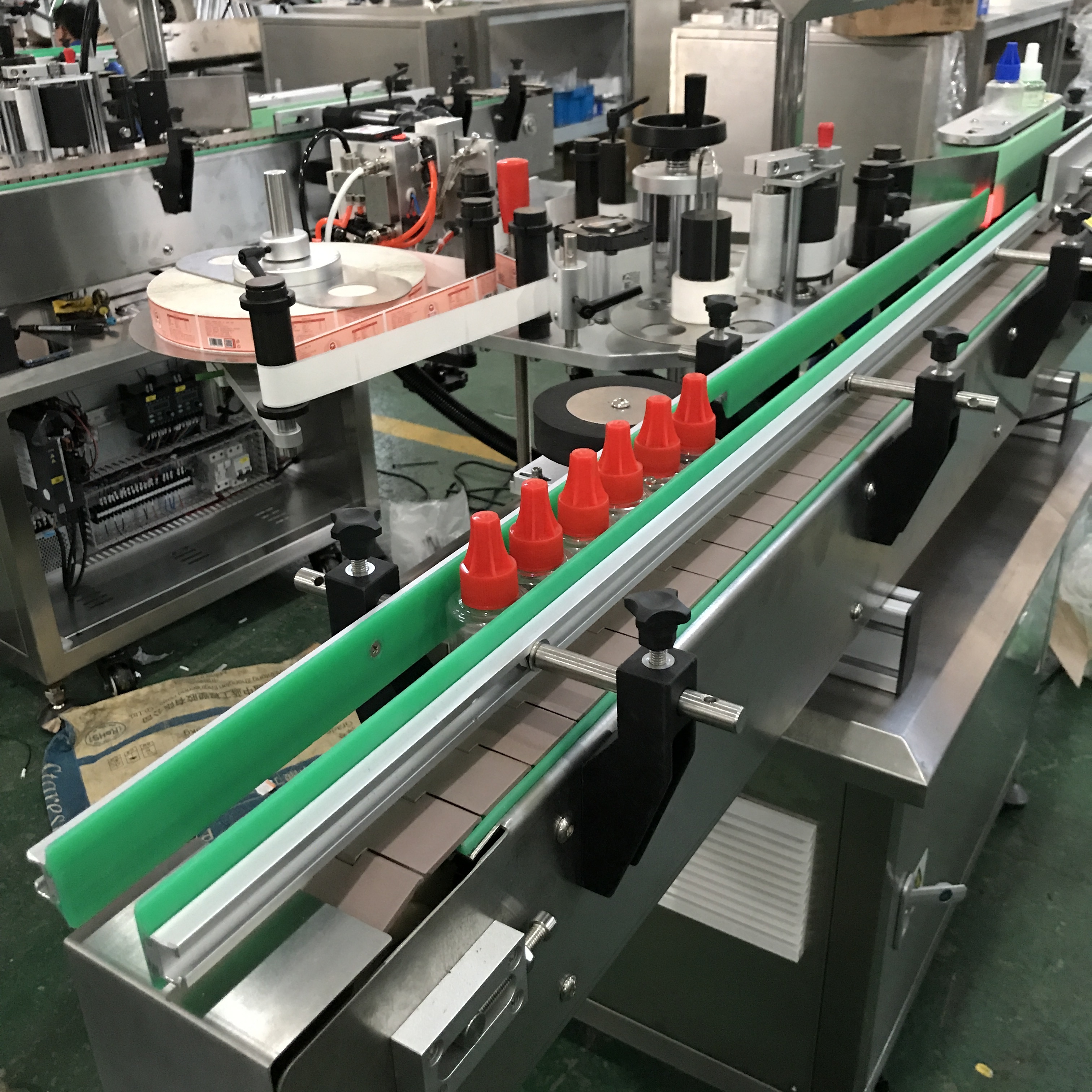 Factory Automatic Vertical Round Bottle Sticker Labeling and Coding Machine
