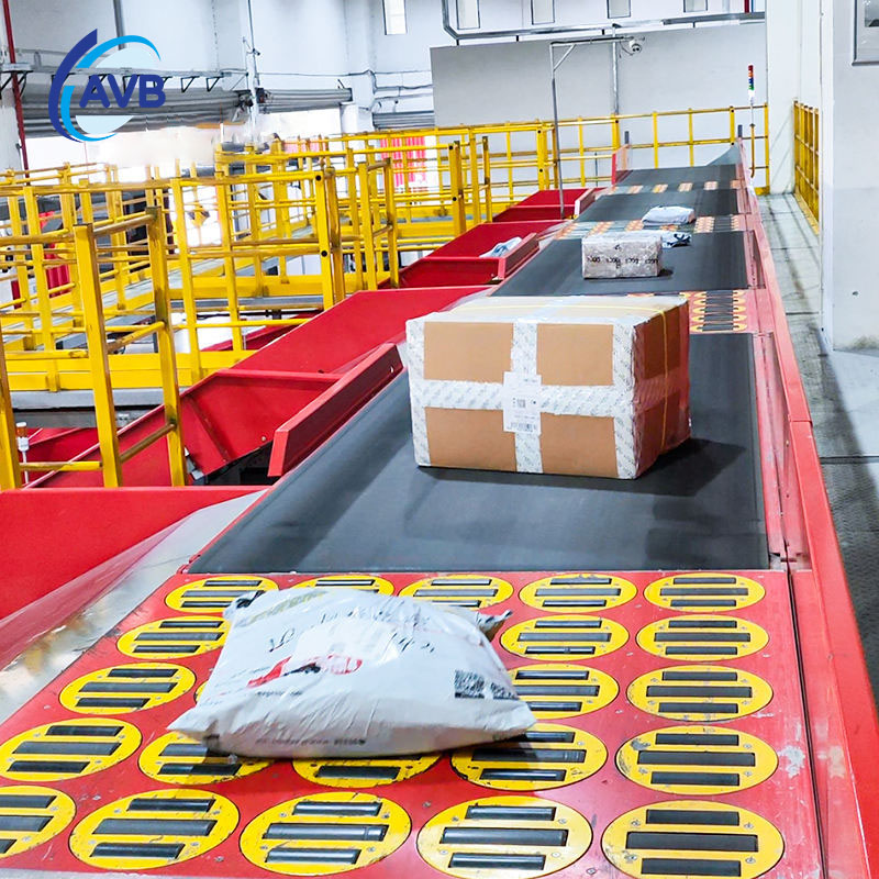 High Speed Swing Wheel Sorter Automatic Parcel Sorting Machine Logistics Swivel Wheel Conveyor