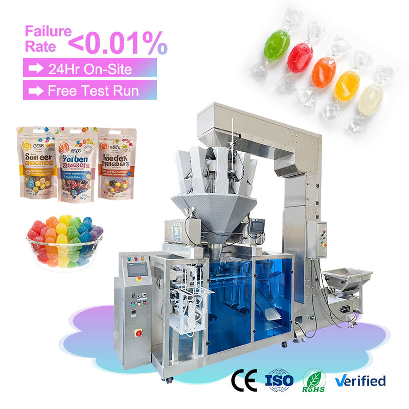Fully Automatic Zipper Premade Bag Pouch Vacuum Packaging Machine for Silage Forage Herbage Packing Equipment