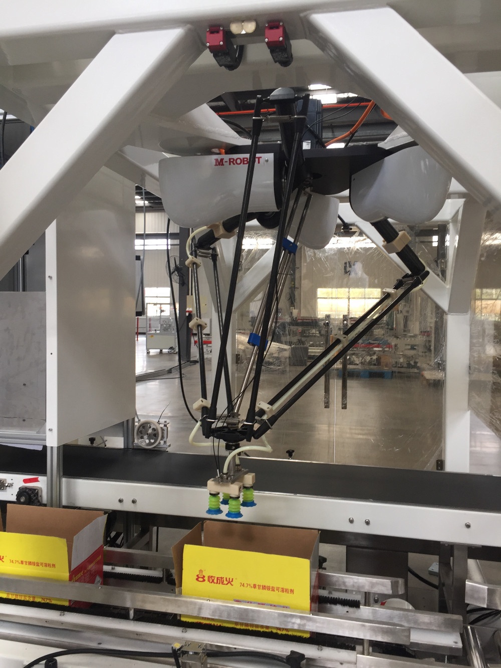 High Speed Delta Robot Carton Box Packer Pouch case Packing Machine Robotic Pick and Place Case Packer