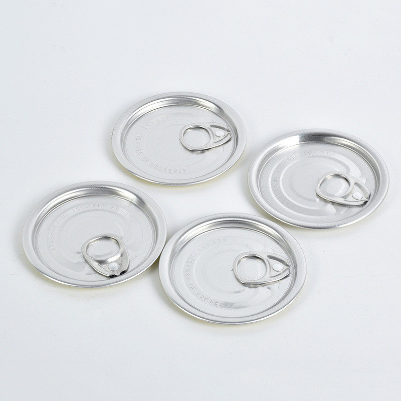 Customized Pressitin Aluminum Easy Open Ends Tin Can Packaging Cap