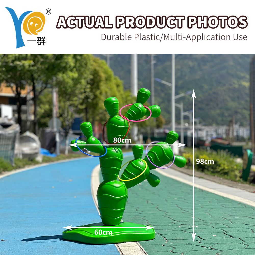 Outdoor Playground Game | Cartoon Ring Toss with Bright Colors | Toddler Friendly Custom Design | CE Certified Easy Installation